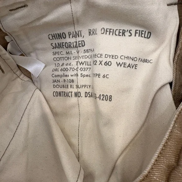 Vintage RRL Officer’s Field Chino Pants